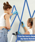 Two women applying Blue Painter Tape Bulk Pack 20 Rolls 1 Inch By 55 Yards Masking Tape For Wall Painting Indoor Outdoor Projects Safe Clean Lines