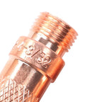 Close-up of brass collet from All In One Pro Grade 68 Piece TIG Torch Consumables Kit For TIG Welding Torch Collet Body Alumina Nozzle And Back Cap