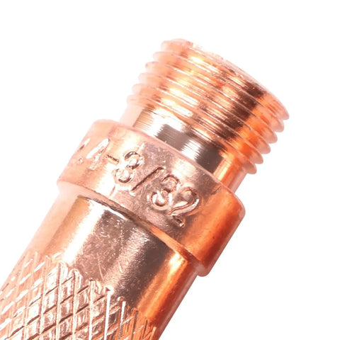 Close-up of brass collet from All In One Pro Grade 68 Piece TIG Torch Consumables Kit For TIG Welding Torch Collet Body Alumina Nozzle And Back Cap