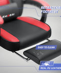 Big And Tall Gaming Chair 400 Lb Capacity Heavy Duty Office Chair with reinforced footrest wide seat and high back