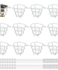 12 Pack Heavy Duty Fire Sprinkler Head Cage Guards Shield Semi Recessed Residential Heads with installation hardware