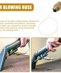 Straight Up Rotatable Air Blower Hose And Plastic Extension Tube Quick Connect Air Compressor Adapter with flexible design for car cleaning.