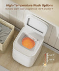 Heavy Duty Super Compact Portable Washer And Spin Dryer 0.8 Cu Ft Mini Washing Machine with high-temperature wash options.