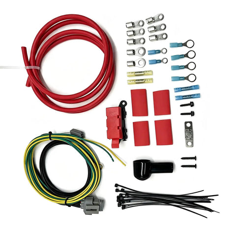 Heavy Duty Ford Alternator Stator Swap Wiring Harness Kit Upgrade Plug And Play Cable Conversion For 1984 Plus Models components kit