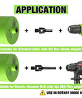 Heavy Duty 4 Inch Dry Core Drill Bit With Full Masonry Setup featuring Hex and SDS Plus adapters for drilling applications.