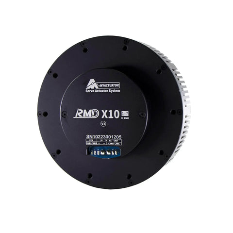 Top Tier Brushless Dc Servo Motor With Dual Encoders And Mcx500 Driver, round aluminum actuator for robotic precision control.