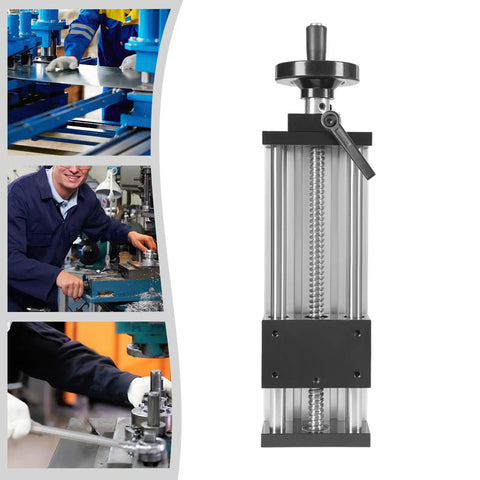 Manual Sliding Table With 150mm Stroke Linear Rail Guide Precision Positioning Stage Dual Optical Axis For CNC Use