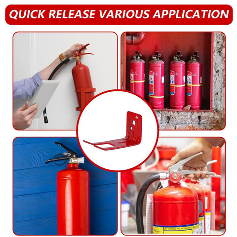 4 Pack Fire Extinguisher Mounts And Brackets For 10 Lb Extinguishers Heavy Duty Wall Hanger Holders DIY Friendly Install For Home