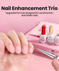 HEMA Free Builder Gel Set With No Wipe Top Coat And Base Coat For Nails Long Lasting Shine Safe Low Sensitivity Formula