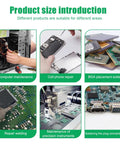 Infographic showing electronic repair uses for Desoldering Wick Braid 10 Ft No Clean Desoldering Tool For PCB Repairs.