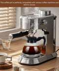 Universal Coffee Pot Replacement Carafe With Tight Fit Spout And Black Grip For Commercial And Home Use on coffee machine