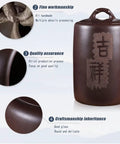 Hella Durable Ceramic Rice Jar And Airtight Storage Container For Coffee Beans Tea Flour Pet Food And Grains With Secure Lid Options, featuring fine craftsmanship and quality assurance.