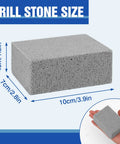 4 Pack Pumice Stone Grill Cleaning Bricks For Grills Ovens Stoves Barbecues Pans And Racks Heavy Duty Non Scratch Cleaner 3.9x1.5x2.8 in size