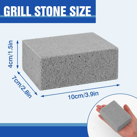 4 Pack Pumice Stone Grill Cleaning Bricks For Grills Ovens Stoves Barbecues Pans And Racks Heavy Duty Non Scratch Cleaner 3.9x1.5x2.8 in size
