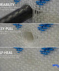Close-up of Spylar mesh demonstrating durability for Large Archery And Crossbow Target For 400 FPS Easy Arrow Removal Durable Spylar