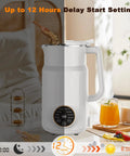10 In 1 Plant Based Milk Maker All In One Kitchen Boss With 34 Oz Capacity 304 Stainless Steel With 12 Blades shown on kitchen counter