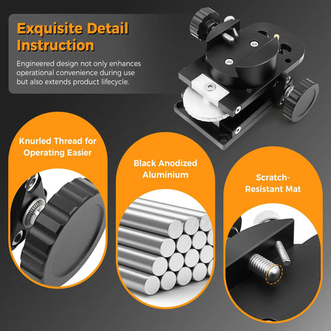 Easy Setup Guide Scope Mount For Finderscope Quick Mount To Any Telescope Or Camera Tripod Built In Solid Metal with details