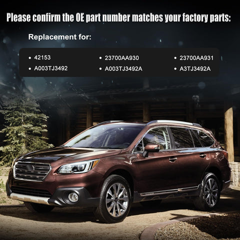 Beefed Up Alternator Replacement For Subaru Legacy And Outback 2015 2017 3.6L H6 Engines, High Output Plug And Play Fit