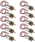 Multiple Mini Micro N20 Gear Motor DC 3V-6V with Full Metal Gearbox for DIY Robot Car Projects, 3mm D Type Shaft
