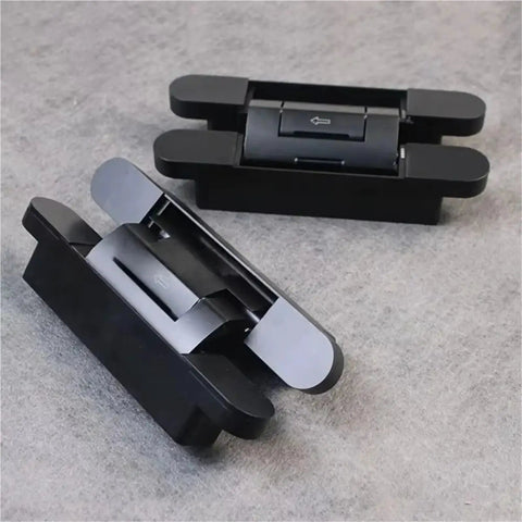 Premium Top Notch Heavy Duty Hydraulic Cabinet Hinge With Slick Folding Mount Self Closing Door Hardware For Furniture Silently Glides, Style E, black finish.