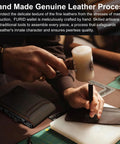 Artisan crafting Slim Genuine Leather Wallet For Men With RFID Blocking, Minimalist Front Pocket Design