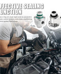 139 Piece AC O Ring Kit With 54 Rubber O Ring Assortment And 85 Compressor Gaskets In 12 Sizes For No Fuss DIY Friendly Tight Seal On Car AC Systems Durable Gasket Set For Automotive Service. mechanic fitting AC seals on car compressor