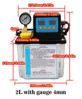 Plug And Play Ready CNC Lubrication Pump System, Electromagnetic Automatic Oil Pump For CNC Engravers, 2L with gauge, 4mm output