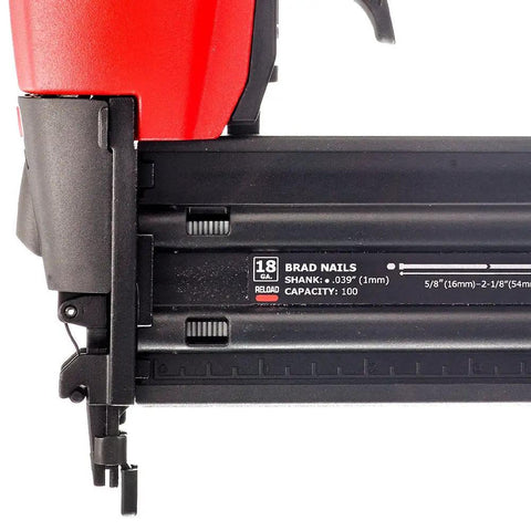 18 Gauge Pneumatic Brad Nailer With Stemless Adhesive Strips Designed For No Sweat Setup And Flawless Finish Carpentry Work On Any Home Refresh Project For Professionals And Diy Makers Seeking Reliable Performance