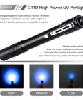 365Nm UV Flashlight Beast Power Black Light for UV Glue Curing with three light modes