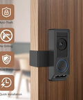 Anti Theft Video Doorbell Mount For E340 Camera No Drill Adjustable Mounting Bracket Holder Accessories Installed on Door