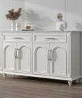 Cabinet with 20 Pack Brushed Nickel Cabinet Pulls 5 Inch Arch Curved Drawer Handles installed.