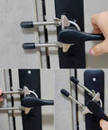 Portable Travel Door Lock Heavy Duty Security Lock For Outward Opening Doors Adjustable Stainless Steel Safety Device