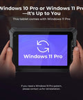 Badass Rugged Windows Tablet With 8-Inch Sunlight Readable Screen, Built Damn Tough For Job Sites, showcasing Windows 11 Pro.