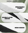 Softball Sleeve Holders With Hook Loop Fasteners Reversible Black And White Sleeve Ties For Soccer Baseball Basketball And Other Team Sports Shirts 10 Pack Breathable Durable Mesh showing fabric details