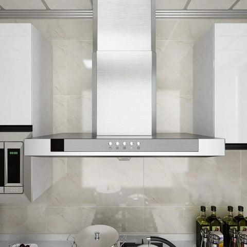 Stainless Steel Look Self Adhesive Vinyl Contact Paper 15.74 Inch By 708.66 Inch on kitchen range hood
