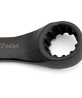 X6 Black Oxide Spline Open End Ratcheting Metric Wrench Set 7 Pieces Lets You Spin Nuts Without Losing The Grip, 17 mm detail