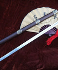 Tai Chi Training Sword With Dope Stainless Steel Flexible Blade 28 Inch Blade 39 Inch Overall Hand Made Heat Tempered Longquan Style