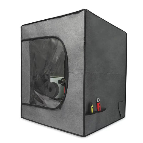 Beefed Up Heavy Duty Large 3D Printer Enclosure Shield 29.5W By 29.5L By 35.4H Inches, fireproof cover with zipper window