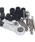 Get This Awesome 28-Piece Heavy-Duty Damaged Screw Extractor Set That Rocks Rust-Resistant Removal Tools For Electric Drills And Ratchets To Fix Stripped Screws Fast Without Stress, 28-piece Cr-Mo steel kit