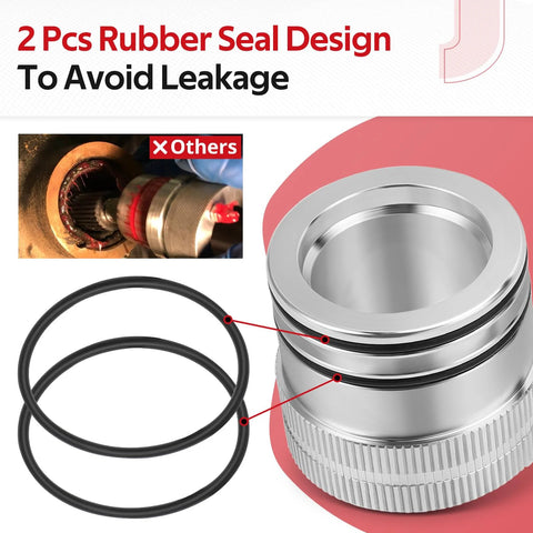 44mm and 40mm front and rear wheel bearing greaser tool kit for Polaris Ranger and RZR models with rubber seal design to avoid leakage