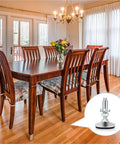 Dining room table with chairs using Swivel Adjustable Leveling Feet With T Nut Bolt 10 Pack For Cabinets Tables Workbenches And Chairs Threaded Height Tuning For Stable Shake Free Mounts On Uneven Floors inset