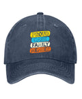 Lightweight Navy Blue Cap For Women With Dope Front Artwork Adjustable Buckle One Size Fits Most Casual Everyday Hat