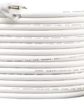 25 Ft Indoor Extension Cord With 3 Prong Plug 13 Amp 125 Volt Power Cord For Home Electronics Tools And Media Gear White Lightweight