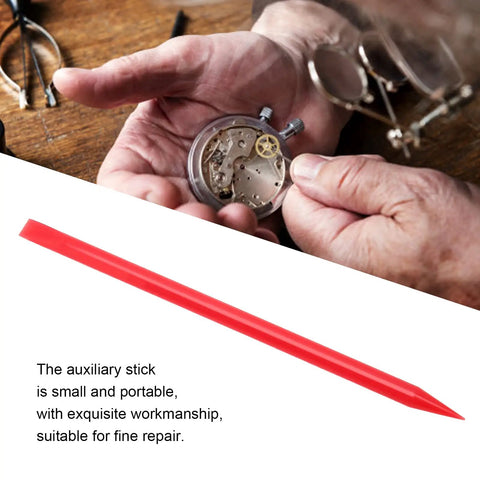 Movement Installation Rod For Watches And Dial Repair Cleaning Sticks ABS Plastic Double End Watchmaking Tool Portable Watch Repair Accessory For Precision Assembly And Cleaning Red