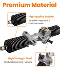 Steering Gear Box Assembly For 1984 To 2004 Club Car Golf Cart DS Carryall Turf Gas And Electric Rack And Pinion Replacement part focus on rubber and steel materials.