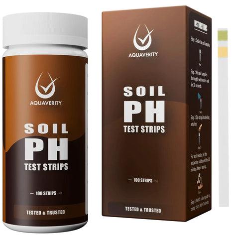100 Pack Soil pH Test Strips Kit With Fast And Accurate Readings For Garden Lawn And Plants 3 To 9 pH Range No Fuss Easy To Use Soil Tester