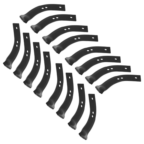 Tiller Tine Set 370-360 1901118 1901118A Heavy Duty Replacement Blades For Garden Tillers Compatible With Stens And Troy Bilt
