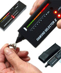 Pro Grade Diamond Tester for Jewelers with LCD Display and LED Indicator Fast Safe Diamond Selector II Pen Tool for Novice and Expert Easy to Use Includes 9V Battery Portable Black, testing ring