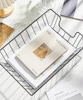 Six Pack Metal Letter Tray Set Stackable Wire Paper Organizer For Desk File Holder Basket Letter Storage For Office Home Classroom School 14 X 10 X 3 Inches Black