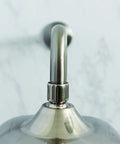 Close-up of 12 Inch L Shaped Shower Arm Extension For Rainfall And Adjustable Showerheads Brushed Nickel Finish Easy Install
